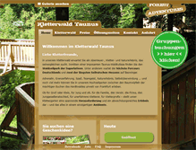 Tablet Screenshot of kletterwald-taunus.de